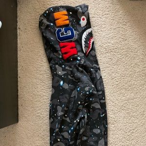 Bape space camo full zip hoodie